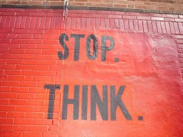 stop.think. by sarcasmo